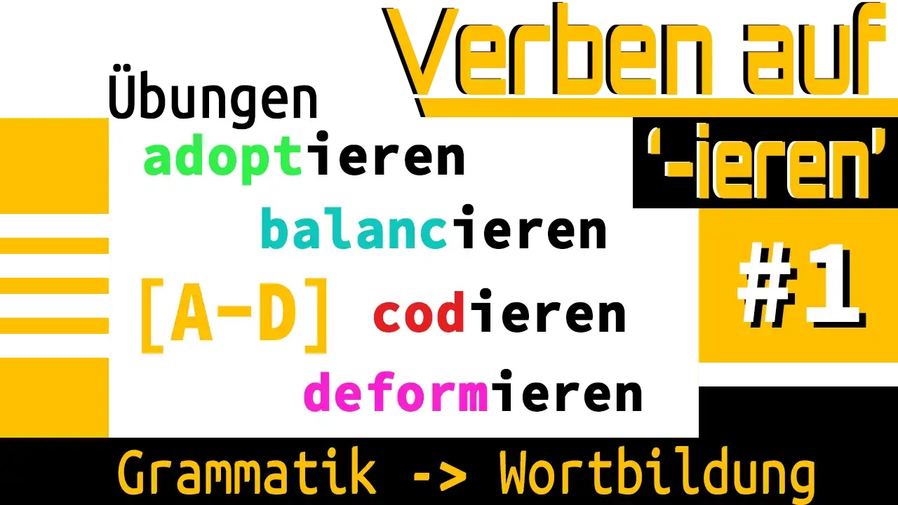 Verben auf '-ieren' | A-D | #1